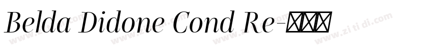 Belda Didone Cond Re字体转换